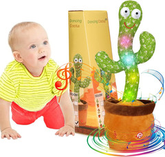 Emoin Talking Cactus Toy, Interactive Toys Dancing Cactus Toy Mimicking Repeatin
