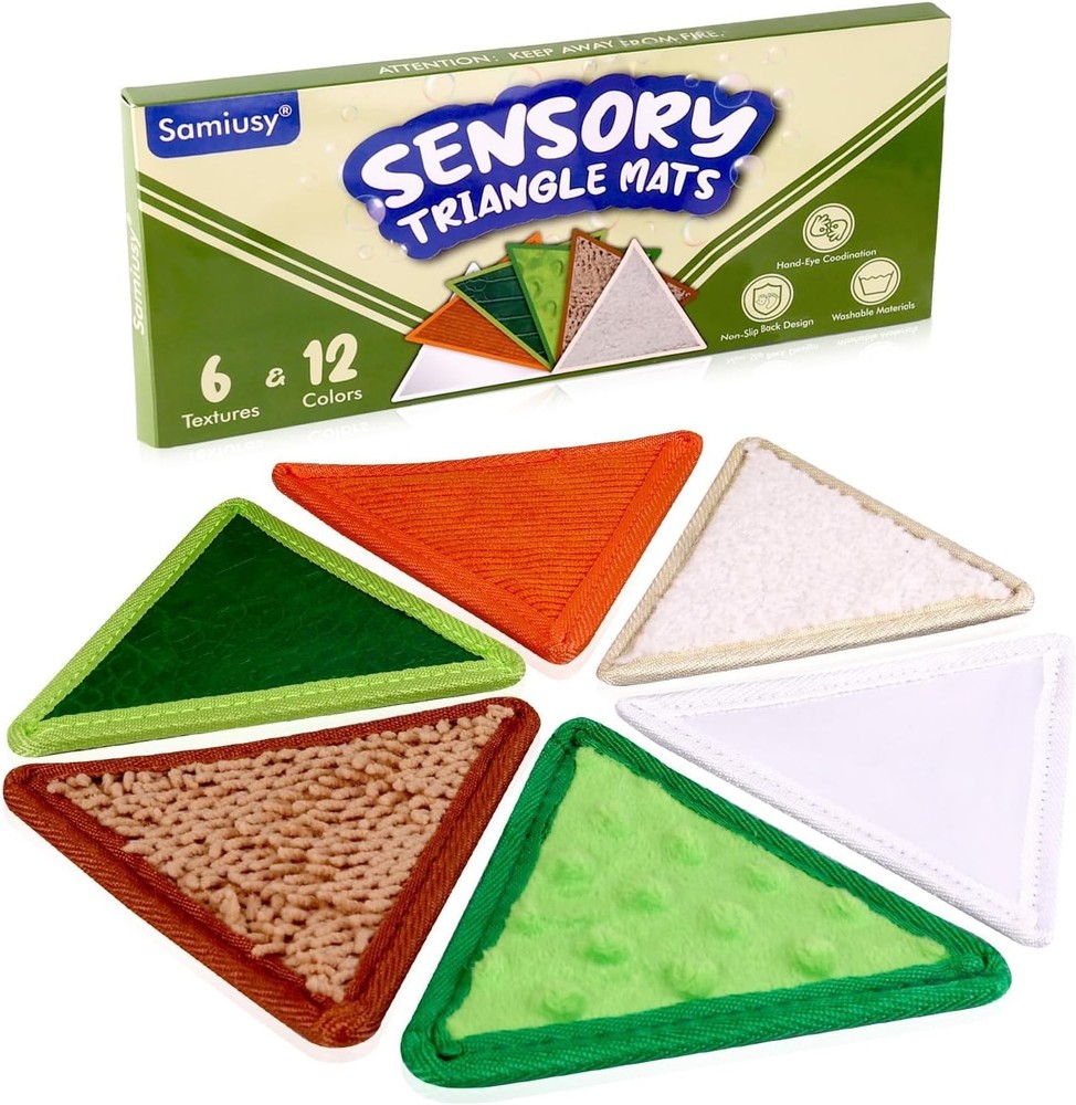 Tactile Sensory Toys for Babies 6+ Months & Toddlers 1-3 Years | 6-Textured Sens