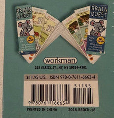 Brain Quest for Threes 300 Questions Ages 3-4 New sealed shapes colors letters