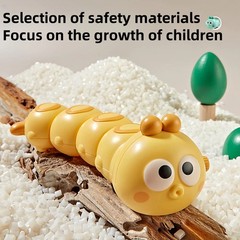Wind Up Caterpillar Toy Baby Crawling Educational Clockwork Safe Non-Toxic