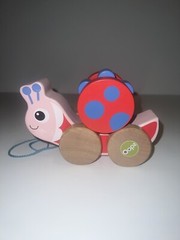 Pull Toy ® Push and Pull Play Pull & Fun Toy, Ladybug