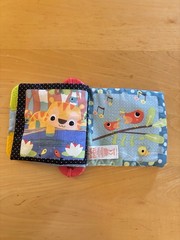 Bright Starts Jungle Cloth Activity Book Baby Toy, Multicolor