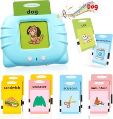 Toddler Toys Talking Flash Cards for 1 2 3 4 5 6 Year Old Boys and Girls, Autism
