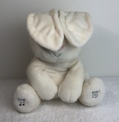 BABY GUND Flora The Bunny Animated Easter Stuffed Animal Plush Plays Peekaboo