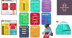 Essential Montessori Busy-Board: Durable Fine Motor Skills Toy for 3-5 Olds