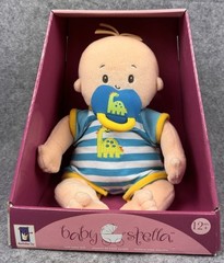 Manhattan Toy Company Baby Stella Doll Boy with Magnectic Pacifier New