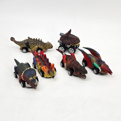 Dinosaur Toys for Kids 3-5 Pull Back Toy Cars 6 Pack Dino Toys for 3 4 5 and up