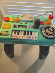 Fisher-Price Baby Toddler DJ Table Piano TOY Music Learn Laugh WORKS CLEAN