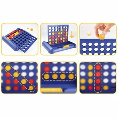 Foldable Connect 4 In A Line Board Game Classic Party Chess Family Toy Early