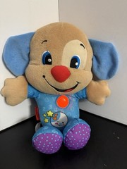 Fisher Price Laugh & Learn Nighttime Puppy BFK64 Plush Lights Sounds TESTED