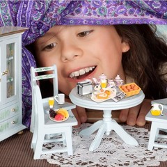 simarro Miniature Dollhouse Breakfast Accessories, 46 Pcs 1:12 Scale Mini Toa…