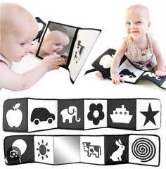 High Contrast Soft Book Black & White 0-6 Months Baby Newborn Infant NEW