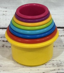 Learning Curve Multi-Color Numbered Baby Stacking Cups in Excellent Cond.