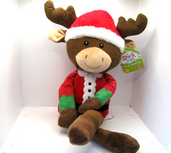 Spark Create Imagine Cute Holiday Baby Toy Reindeer Rattle