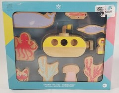 NEW Manhattan Toy Co Under The Sea Submarine Wood Activity Set 18 MO & Up