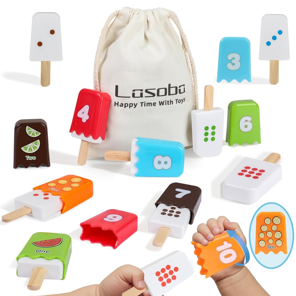 1-10 Number Matching Ice Cream Toy – 20 Pcs, Fun Number Toys for , Number Lea…