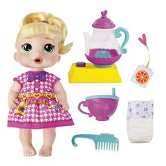 Baby Alive Bubbly Tea Party LaLa GooGoo Doll with Teapot Accessories, Blonde …