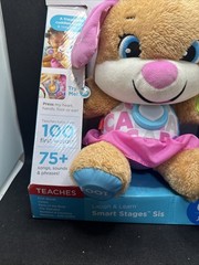 Fisher-Price Laugh & Learn Smart Stages Sis Plush Toy FDF22 NIB New 6-36M
