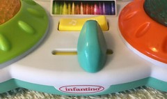 Infantino Spin & Slide DJ Panda – 16 Songs, Busy Beads for Fine Motor Skills