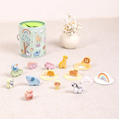 Wooden Animal Matching Game Toddler Memory Toy Montessori Learning Set