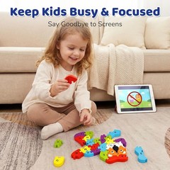 Enchanting Lion Jigsaw Puzzle – Alphabet and Numbers for Early Learning
