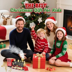 Fun & Safe Train Toy Engine with Lights and Odorless Smoke – For Children 3 to 7