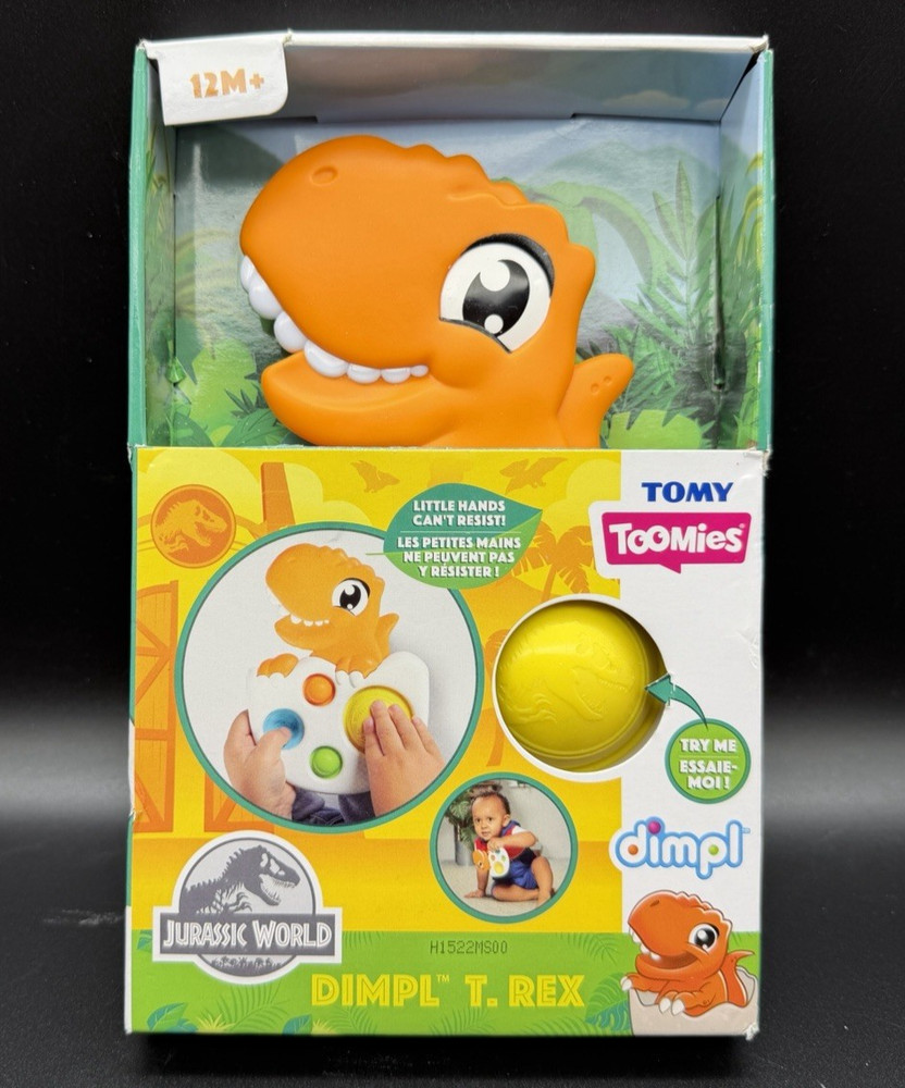 TOOMIES Dimpl T.Rex JURASSIC WORLD Toddler Toy TOMY – NEW IN BOX
