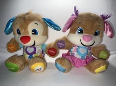 2 Fisher-Price Laugh & Learn Smart Stages Sister And Brother His And Hers Pair