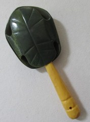OLD NEAT VINTAGE PLASTIC RATTLE, TURTLE SHAPE, EXTRA CUTE WITH FREE USA POSTAGE