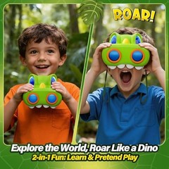 Dinosaur Toys for Boys Age 3-12 Kids Binoculars, Dinosaur Binoculars with