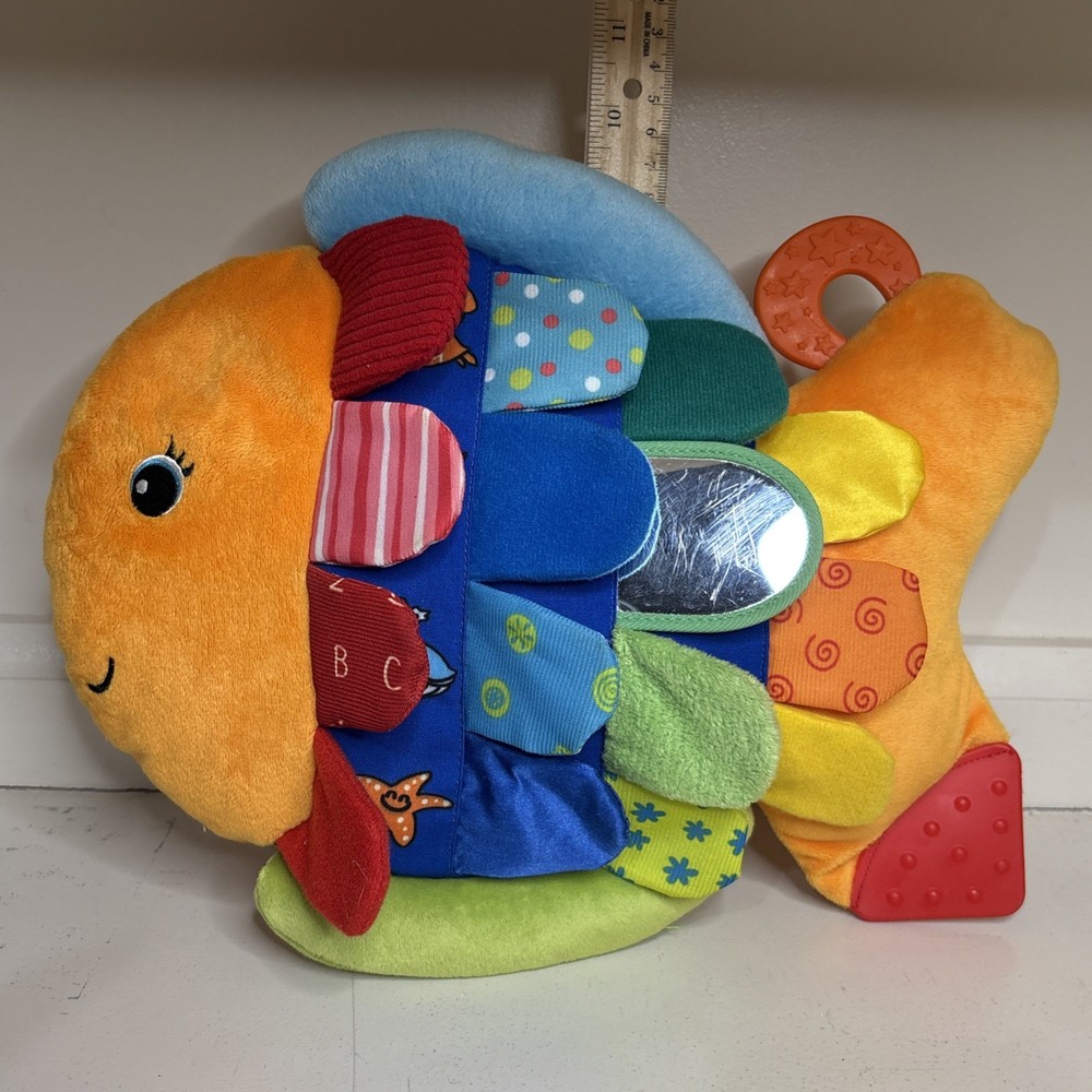Melissa & Doug K’s Kids Plush FLIP FISH Baby Sensory Learning Toy Crinkle Tags