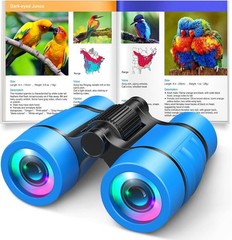 Educational Kids Binoculars Set with Bird Watching Manual – Fun for Ages 4-8