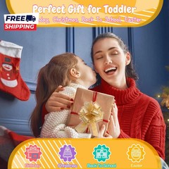 Busy Board with LED Light Switches Montessori Toys for 1 2 3 Years Old Toddlers