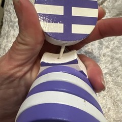 Melissa & Doug First Play Safari Zany Zebra Wooden Grasping Baby Toy. Purple