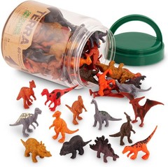 Mini Dinosaur Toys Collection: 60 Assorted Figures for Creative Play Adventures