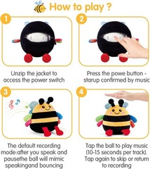 Baby Toy for 6 + 12 18 Months – Crawling Musical Dancing Bouncing Learning Bee P