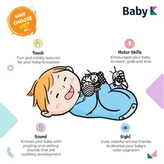 Baby Rattle Socks & Wrist Toys (Set E) – Newborn Toys for Baby Boy or Girl – …