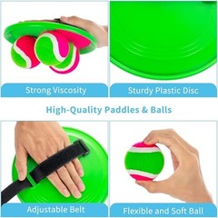 Toss and Catch Ball Set for Kids Ages 4-8 – Green Outdoor Toys