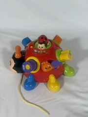 Vtech Crazy Legs Learning Bugs Ladybug Interactive Pull Toy Music Lights Up