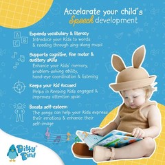 Multicolored Interactive Learning Sound Book for Toddlers Ages 1 and Up