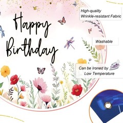 7x5ft Pink Floral Decoration Backdrop for Women Girl Birthday Party Spring Fl…