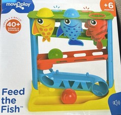move2play Feed The Fish Activity Toy, Lights & Music, 4 Balls, 6 Months+