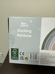 Jumini Stacking Rainbow Retro Baby Toys Pastel Color Baby Natural Wood