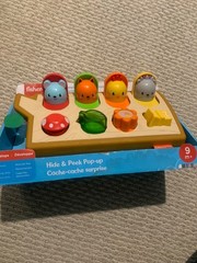 Fisher Price Hide and Peek Pop Up Activity Toy for Infants and Toddlers