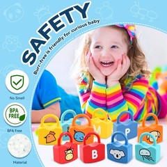 Alphabet Learning Toys – Lock & Key Toddler Toy for Ages 2-4, ABC Montessori Fun