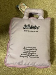 Jollybaby fabric busy book zipper handles NWT