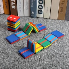 Children’s Wooden Educational Color Cognitive Toy Flipping Visual Error Toy