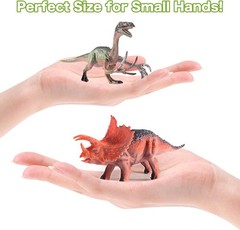 Dinosaur Toy Figures with Eggs & Trees – 45PCS Non-Toxic Playset for Toddlers