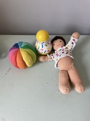 Lovevery Organic Cotton Rainbow Ball & Wobbler Toy & Gender Neutral Doll