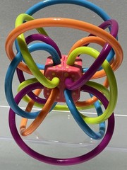 Manhattan Toy Winkel Rattle & Sensory Teether Toy Baby Toddler Lot of 2